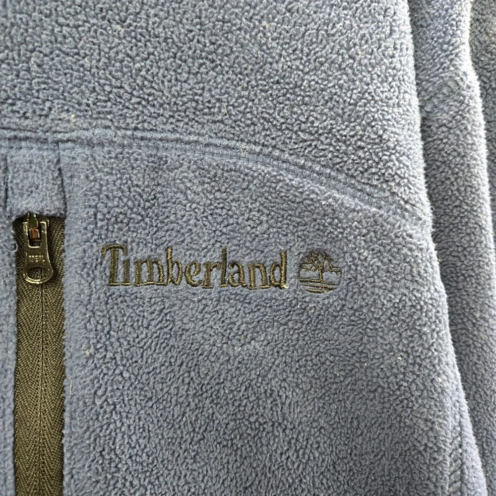 Timberland Men Jacket Large‎ Blue Softshell Fleece Full Zip